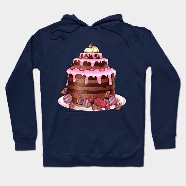 Yummy Cake Hoodie by Bootyfreeze